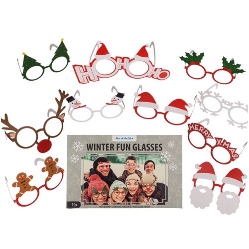BRÝLE Winter Fun papírové 10ks