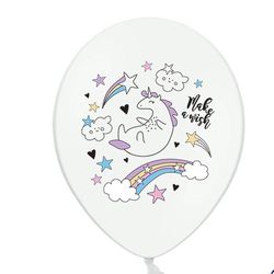 BALÓNKY s potiskem Jednorožec 30cm 6ks