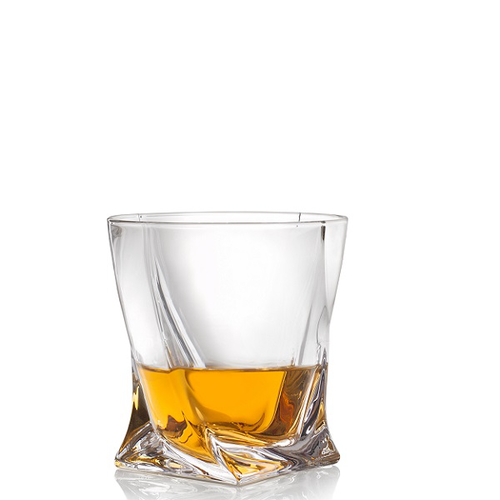Crystalite Bohemia Sklenice na whisky QUADRO 340 ml, 6 ks