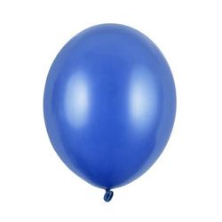 Balónky latexové metalické tmavě modré 23 cm 100 ks