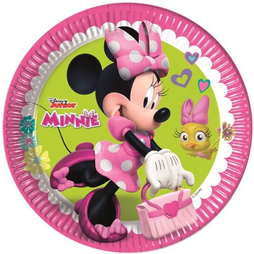 TALÍŘKY Eko papírové - Minnie Mouse 23cm/8ks