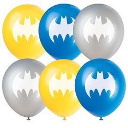 Balónky latexové Batman 8ks - 30 cm