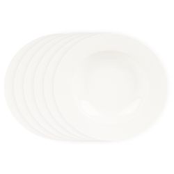 Mäser Sada hlubokých talířů Clasico 21,5 cm, 6 ks, bílá