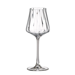 Crystal Bohemia Cettia optic sklenice na víno 370 ml 6 ks