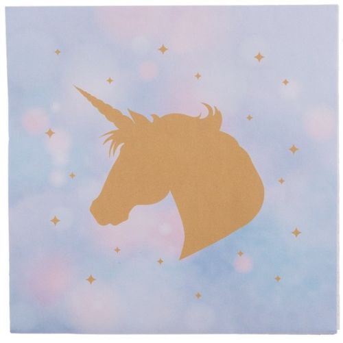 Unicorn party - ubrousky 33 x 33 cm