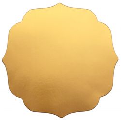 Prostírání matné zlaté 34 x 34 cm 6 ks