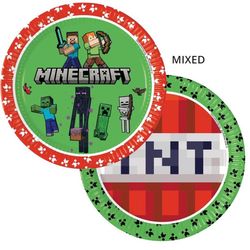 Talíře papírové Minecraft Příští generace 23 cm 8 ks