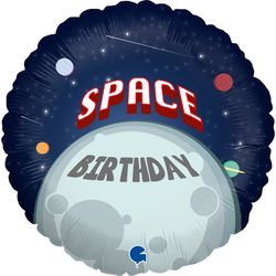 Balónek fóliový Space Birthday 46 cm