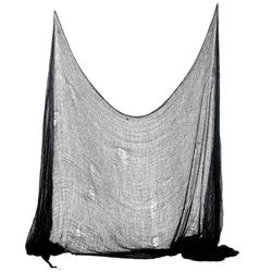 Textilie strašidelná černá 75 x 300 cm