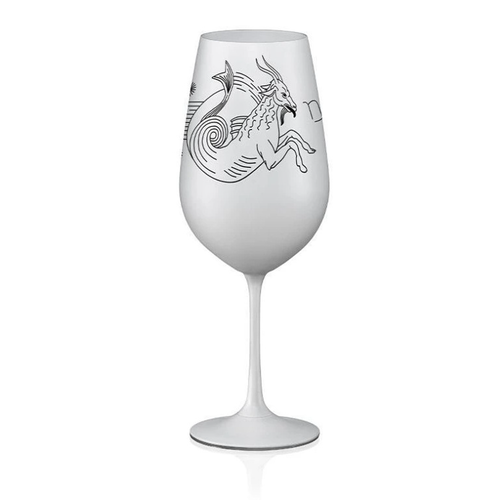 Crystalex sklenice Zvěrokruhy Kozoroh bílá 550 ml
