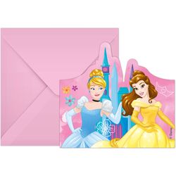 Pozvánky s obálkami Princezny Disney 6 ks