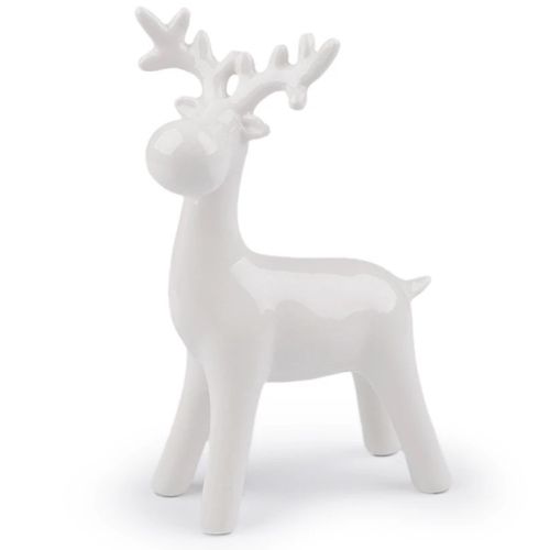 Dekorace Sob porcelánový bílý 16,5 cm