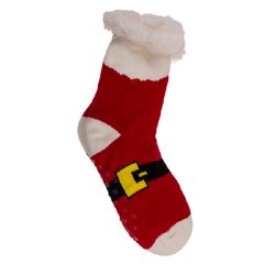 Ponožky dámské s beránkem Christmas červené Santa jedna velikost