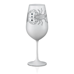 Crystalex sklenice Zvěrokruhy Štír bílá 550 ml