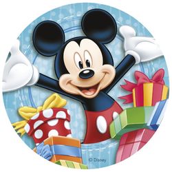 Fondánový list na dort Mickey a přátelé 20 cm - bez cukru