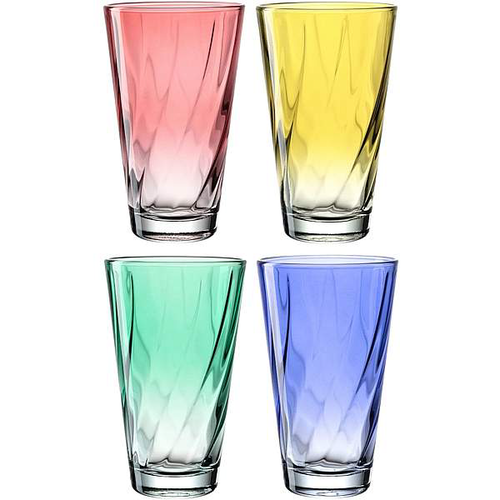 Leonardo sklenice barevné Twist 300 ml 4 ks