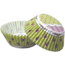 Košíčky na muffiny zeleno-fialové Levandule 50 ks