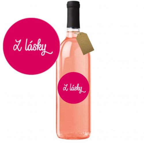 VÍNO s dárkovou etiketou "Z lásky" Zweigeltrebe rose