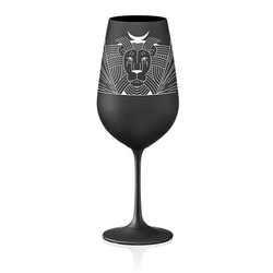 Crystalex sklenice Zvěrokruhy Lev černá 550 ml