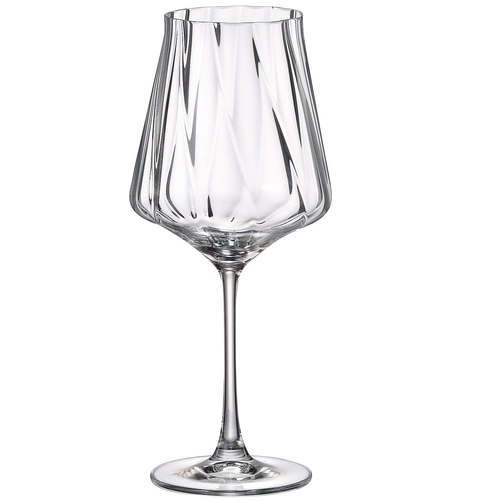 Crystal Bohemia Cettia optic sklenice na víno 700 ml 6 ks