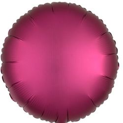 Balónek fóliový saténový kruh Granátové jablko 43 cm