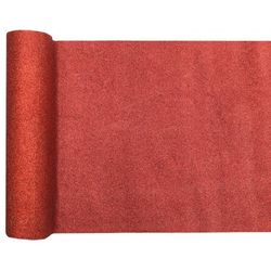 ŠERPA stolová s glitry červená 28cm 1ks