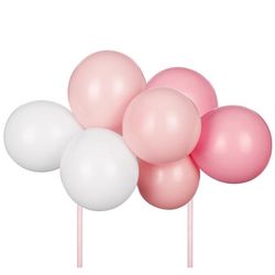 Balónková dekorace na dort růžová 29 cm
