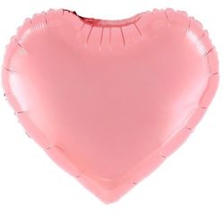 Balónek fóliový Srdce růžové 45 cm