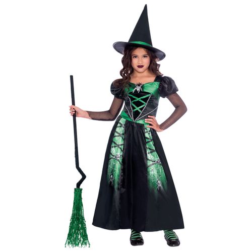 Kostým dětský Čarodějnice, zelený