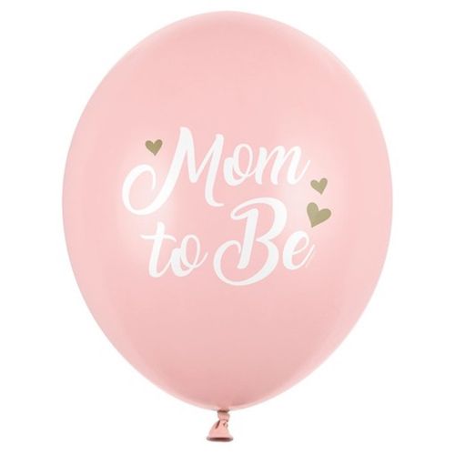 BALONKY latexové Mom to Be pastelově bledě růžová 30cm 50ks