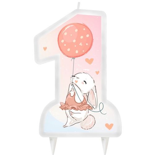 SVÍČKA 1. narozeniny Králíček