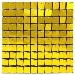 Panel dekorační, zlatý  30 x 30 cm 100 čtverců