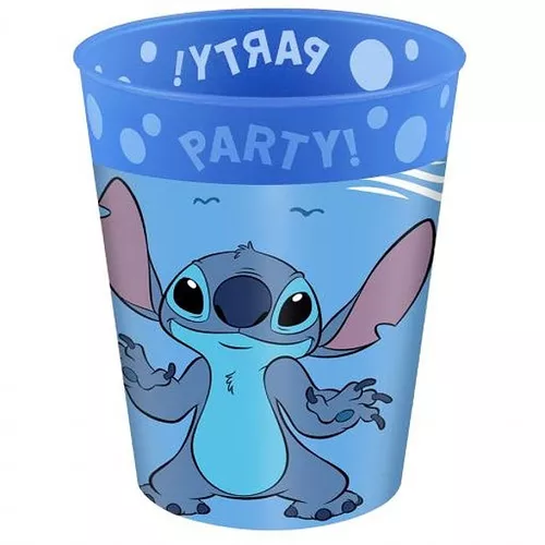 Kelímek plastový opakovaně použitelný Stitch a Angel 4ks