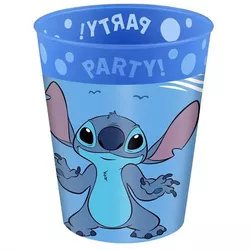 Kelímek plastový opakovaně použitelný Stitch a Angel 4ks