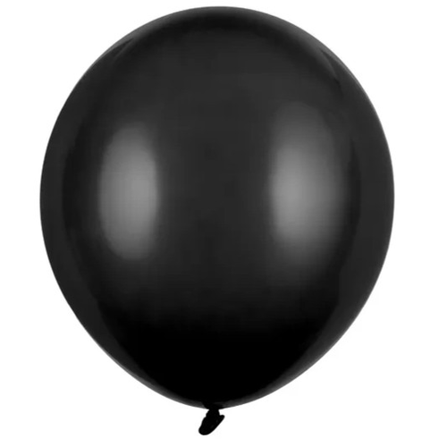 Balónky latexové pastelové černé 43 cm 25 ks