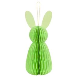 Dekorace papírová Zajíc, zelený 30 cm