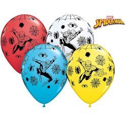 Balónky latexové Spiderman mix barev 28 cm 25 ks