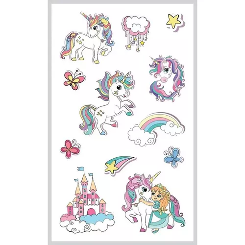 Nálepky Mini Magický Jednorožec 7,5 x 12,3cm