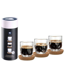 Leonardo sklenice na espresso s podšálky Gocce 60 ml 6 ks