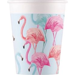 Kelímky papírové Tropical Flamingo 200 ml 8 ks