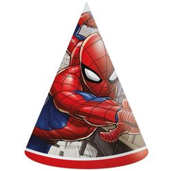 Čepičky papírové "Spiderman Crime Fighter", 6 ks