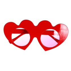 Brýle Party fun Červená srdce 1 ks