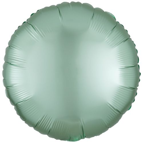 Balónek fóliový saténový kruh Mint 43 cm