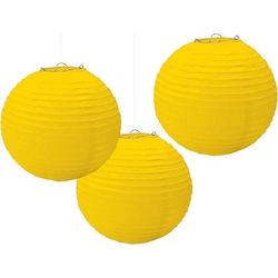 Lampiony žluté 24 cm 3 ks