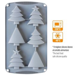 Forma silikonová Vánoční stromečky 30 x 17 cm