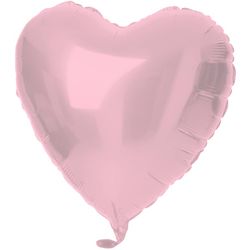 BALÓNEK fóliový Srdce světle růžové 45cm