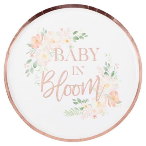 TALÍŘE papírové Baby in Bloom 24cm 8ks