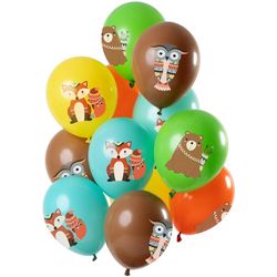 BALONKY buket LESNÍ SVĚT  latexové 30cm 12ks