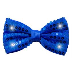 LED MOTÝLEK metalický modrý s flitry