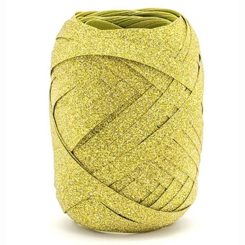 STUHA Raffia  5mm/10m  glitrově zlatá